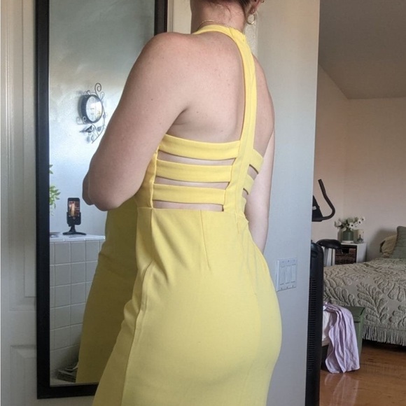 Lulus Power of Wow Yellow Backless Maxi Dress — Wedding, Prom, Formal - Picture 6 of 12